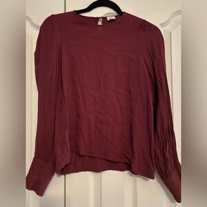 Women's Burgundy Blouse